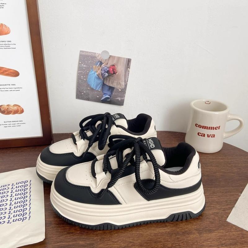 Product Introduction of Giày Thể Thao Sneaker Ulzzang Đế Dày Da Mềm Dây Bản To Phong Cách Hàn Quốc - GS21 Shoes Nữ 30