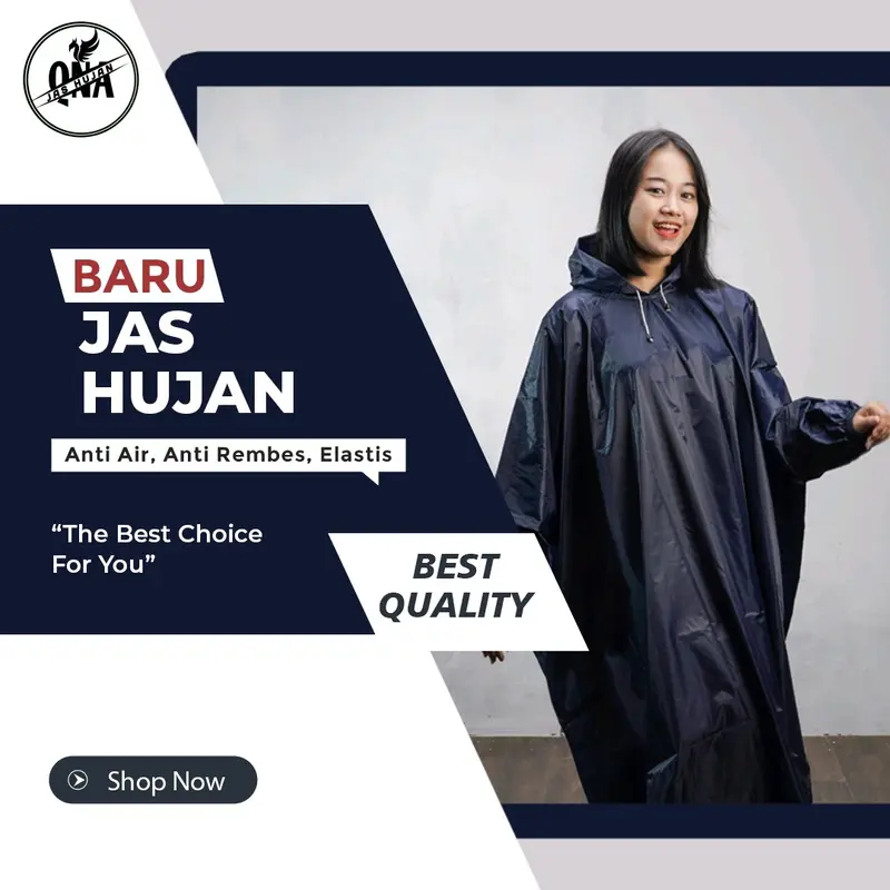 JAS HUJAN PONCO LENGAN KELELAWAR TERBAIK By QNA Product Original 0