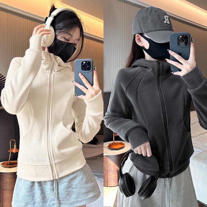 Product Introduction of Áo Hoodie Cardigan, Dành Cho Nữ, Dáng Ôm, Dễ Phối Đồ, Áo Khoác Đệm Nhung Thể Thao, Dày Dặn, Hàng Mới Về Thu Đông 2024, Thời Trang Ins Women Top 7