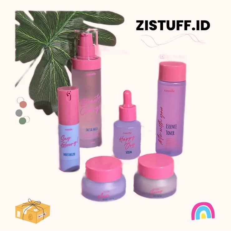 Skincare Camille Beauty Satuan Paket Bundling Set Beauty Charge Facial Wash Me With You Essence Toner Happy Joy Serum Say Glowry Moisturizer Sunny Day Cream With Sunscreen Moon Night Cream Camille Hyaluronic