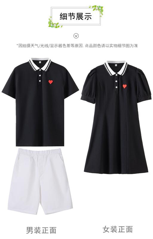 Product Introduction of Internet Celebrity Parent-Child Wear Summer Wear a Family of Three Or Four Family Pack Mother-Daughter Mother-Child Short Sleeve T-shirt Love Polo Clothes for the Whole Family 16