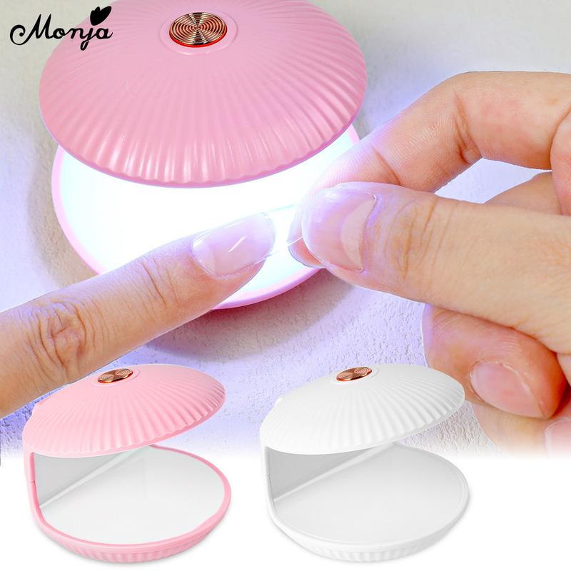 Máy Sấy Móng Mini, Monja, 18W, 10s Nhanh Khô, Cầm Tay, Chạy Bằng USB, Đèn LED UV, Thích Hợp Cho Sơn Gel Móng Tay Vỏ Sò Biển, Dụng Cụ Chữa Bệnh Làm Móng Chà Gót Chân