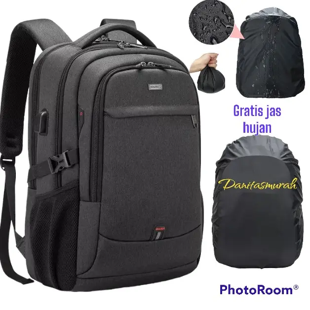 Gratis jas hujann Tas Ransel Kerja Tas Ransel laptop ,tas ransel sekolah anak laki laki Tas Punggung Laptop Tas Kantor 3