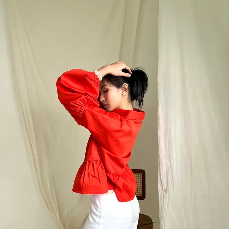 [FOYE] Kim Top / Kemeja Wanita / Atasan Wanita / Cotton Shirt 6