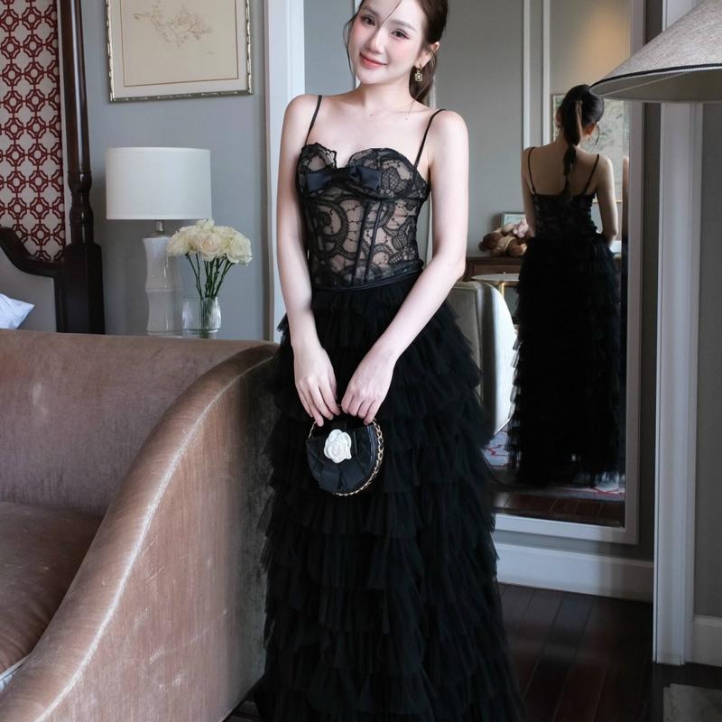 ĐẦM ÁO CÚP REN CHÂN VÁY XOÈ  BY OANH BIBI - 1523 5
