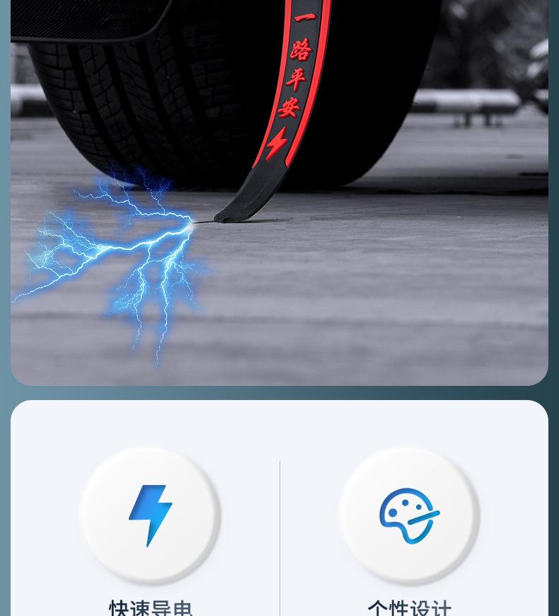 Product Introduction of Zodiac pattern Car electrostatic mopping belt Anti-static grounding strip Wear-resistant 1
