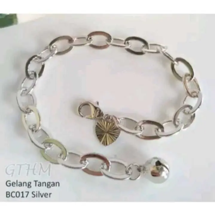 GELANG TANGAN TITANIUM ANTI KARAT MOTIF NORI IMPORT BERLAPIS EMAS GOLD TIDAK MUDAH LUNTUR COD 3