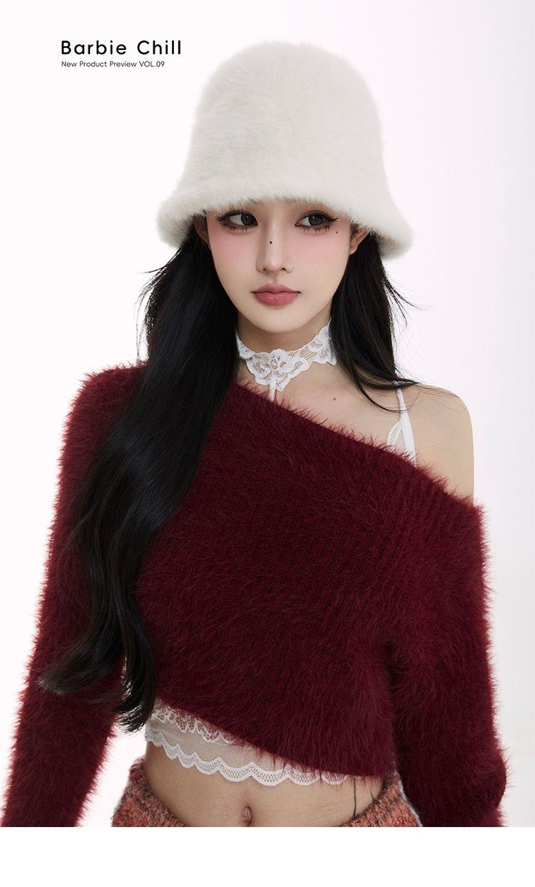 Product Introduction of Váy Len Barbie Dì, Dành Cho Nữ, Bộ Sưu Tập Thu Đông, Hàng Mới Về, Màu Tương Phản, Sọc Tua Rua, Váy Midi, Váy Bodycon, Năm 2024 Women váy  sườn Thun 10
