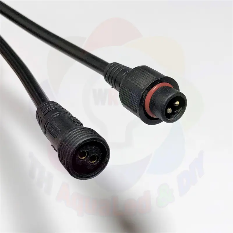 Bộ Jack cắm chống nước âm dương lõi 0.75mm2 phân loại 2,3,4,5 Pin (lõi) dày có đai ốc kết nối chắc chắn ngăn nước vào 0