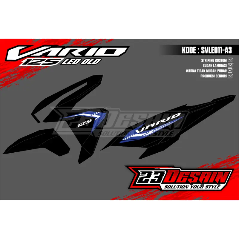 striping vario 125 led old motif gen2 malaysia striping vario new striping click malaysia sticker malaysia vario led old striping vario 125 2023 SVLED11 Motorcycle 8