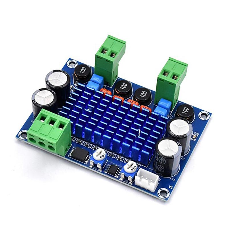 XH-M572 Powerful Digital Audio Amplifier Board TPA3116D2 Chassis Designed for Plug-in 5-28V Output 2x120W High-Fidelity Amplifier Module 5