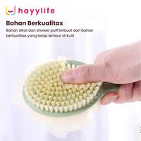 Gambar HAYYLIFE Brush Mandi Sikat Tubuh Sikat Penggosok Punggung + Sponge Puff Busa Banyak Warna Biru Hijau VS-HL-BDA502 - Pink dari hayylife Kab. Tangerang 5 Tokopedia