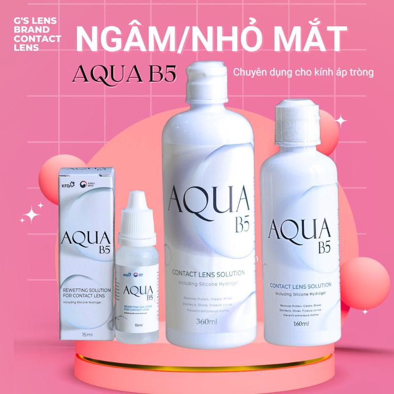 Nước Ngâm Lens Nhỏ Mắt Lens Chuyên Dụng Cho Kính Áp Tròng Thương Hiệu AQUA FRESH FRENZ B5