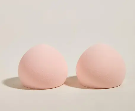 2pc Peach Mallow Makeup Sponge Sponges & Applicators Set Smooth Flawless Cosmetic 2