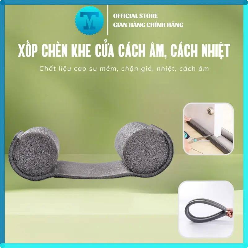 Ron chặn khe hở 90cm đa năng, nẹp dán chân cửa chống côn trùnġ, phù hợp mọi loại cửa tiện dụng, ron nẹp cửa 0