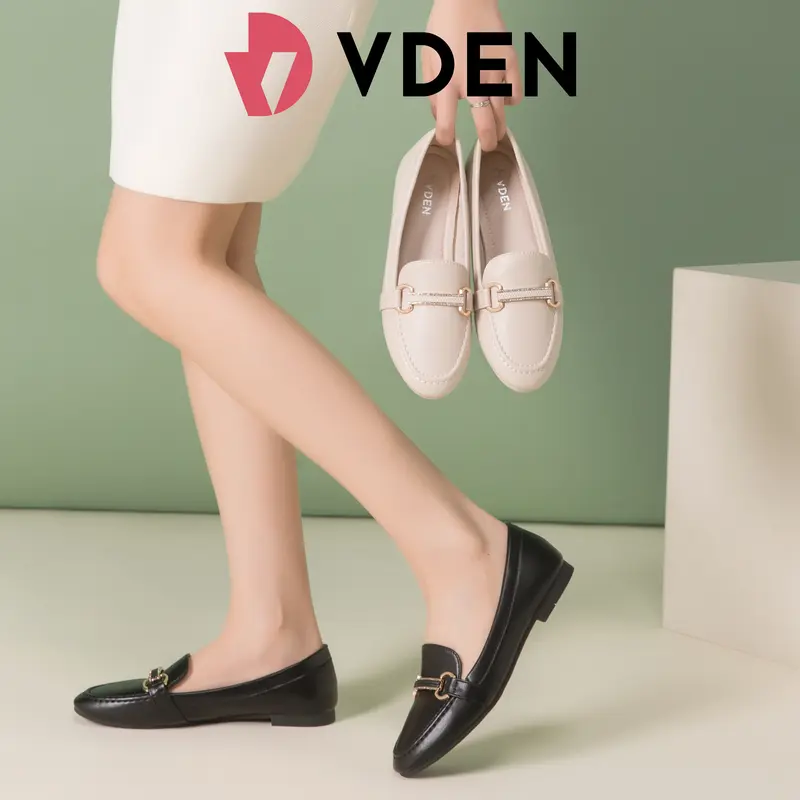 Vden Shoes Flat Hill Shoes VDEN Casual Loafer Closed Pointed Toe