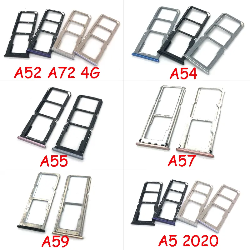 Giá Chân Đế Khay SIM, Dành Cho OPPO A52, A72, A54, A55, A39, A57, 2022 4G CPH2387, A57S, 4G CPH2385, 2016 CPH1701, A5 2020, Tương Thích Với Khay Thẻ SIM, Bộ Chuyển Đổi Giá Đỡ, Bộ Phận Phục Hồi Ổ Cắm