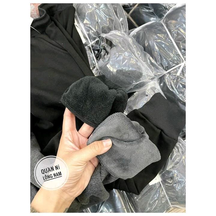 Quần nỉ nam lót lông bo chân Menswear Pants Có Túi 6