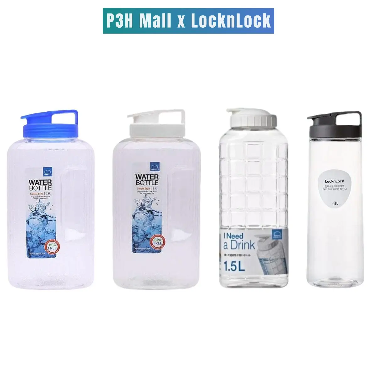 Bình đựng nước Lock&Lock dung tích lớn dùng trử nước trong tủ lạnh HAP739 P-00097 HAP813 HAP814 P3H