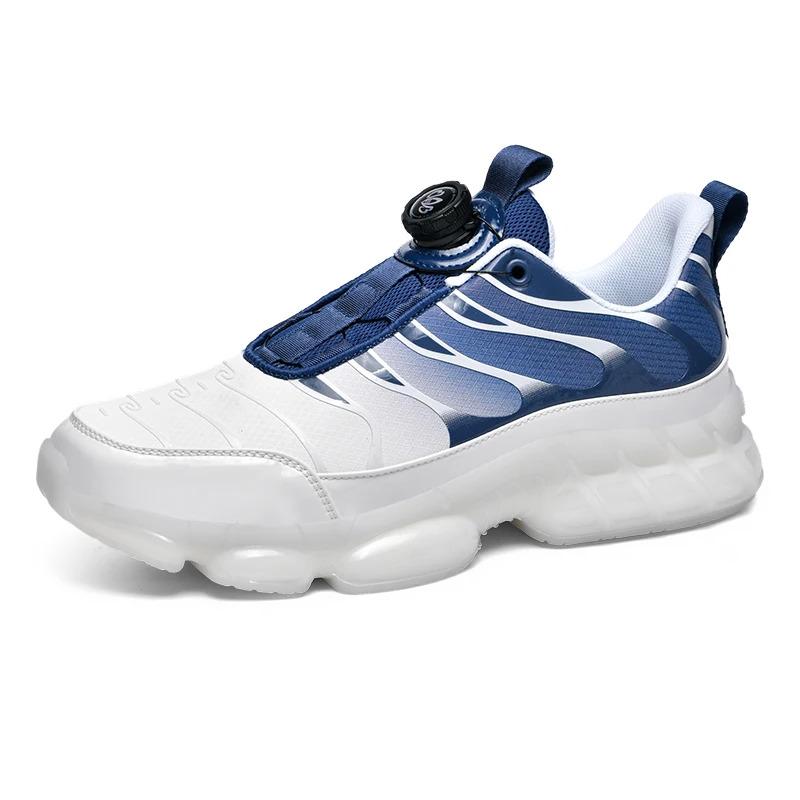 Custom Men Fashion Casual Sports Sneakers Rotary Knob Easy Wearing Lightweight Blank Running Walking Shoes for Women Trainers Training_voghion.com