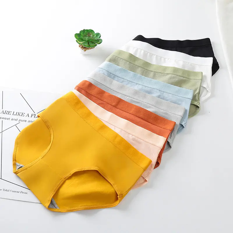 Lovely honeycomb pattern double crotch underwear, antibacterial elasticity is good, comfortable to wear // do not accept color // Panty Womenswear Lady Basic Minimalist Silk Comfortable