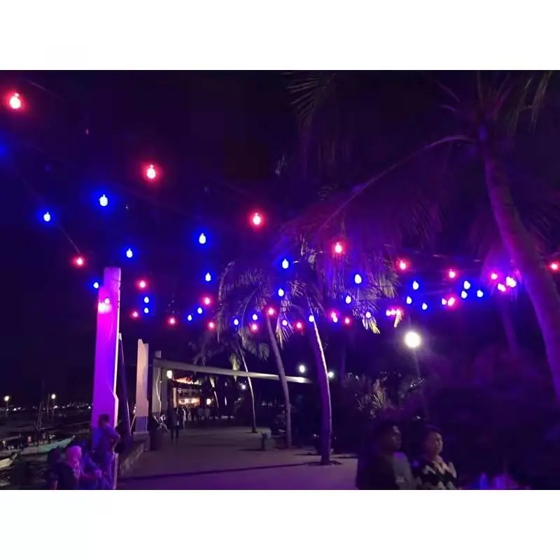 Kabel Fitting Outdoor 10Meter 20 Fitting Gantung Lampu Cafe (Belum Termasuk Lampu) 8
