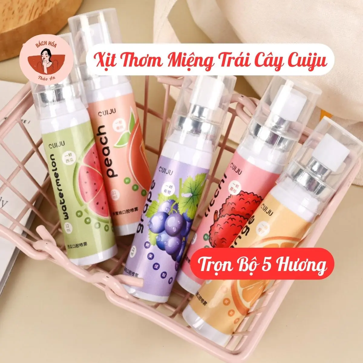 Xịt Thơm Miệng Trái Cây Cuiju Dung Tích 22ml Xịt Miệng
