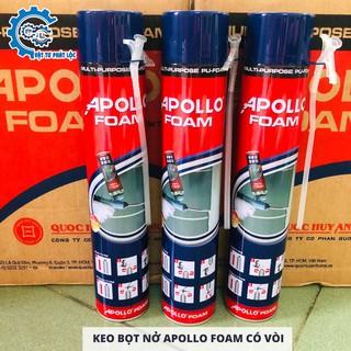 Keo bọt nở Apollo Foam 750ml cầm tay có vòi đi kèm