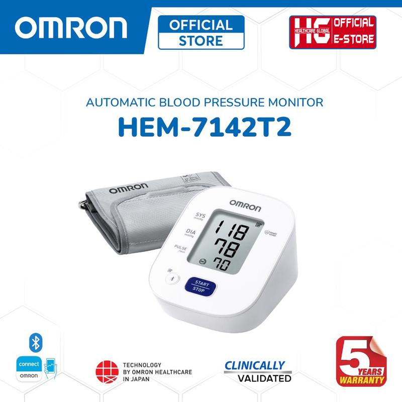 Máy Đo Huyết Áp Bắp Tay Omron Hem-7142T2 | Công Nghệ Đo Intellisense Cho Kết Quả Chính Xác Trong Vài Phút