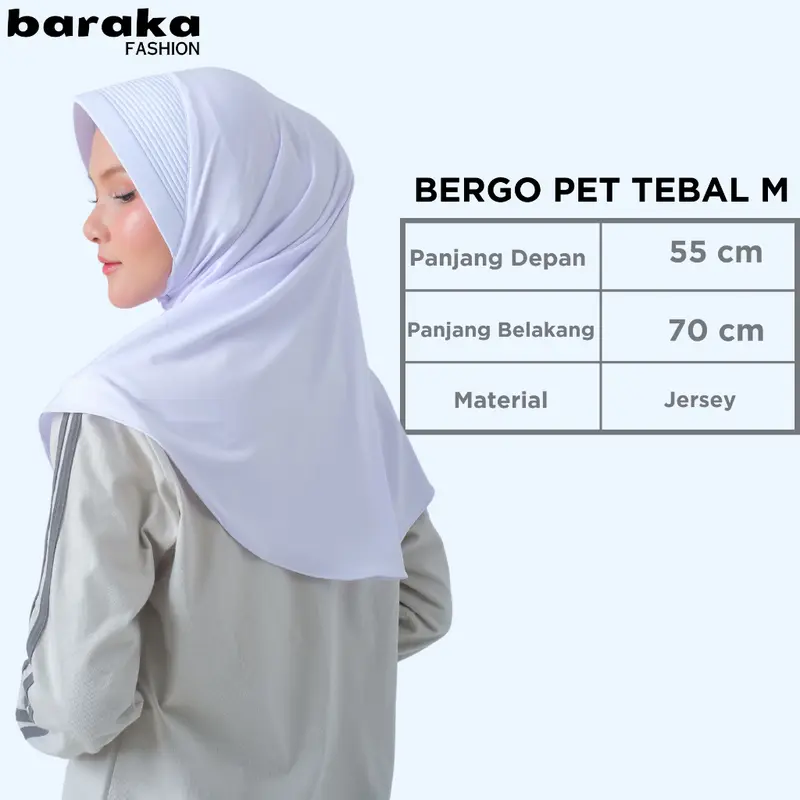 jilbab sport pet tebal / bergo sport pet tebal / jilbab instan / hijab bergo pet tebal Cantik Lembut Nyaman Pad Spandex Muslim Kerudung 2