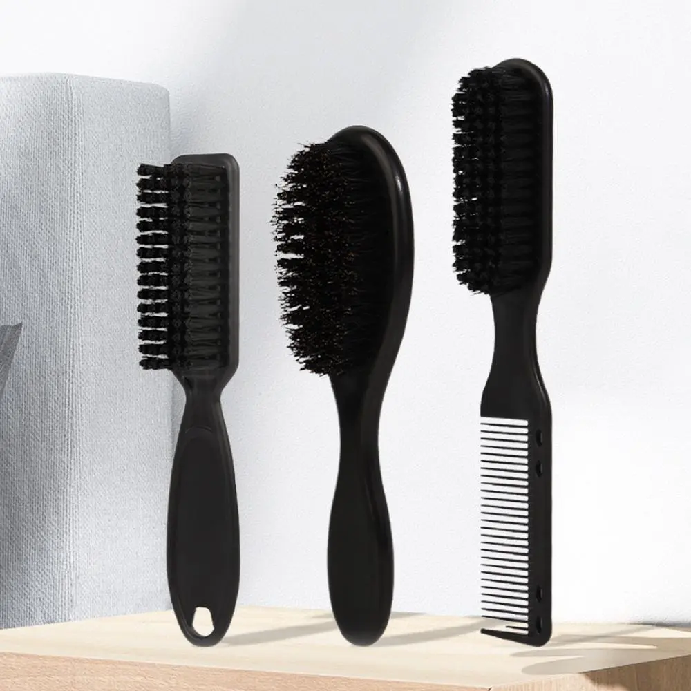 Portable Hair Styling Brush Set, 3 Counts Beard Hair Styling Comb Set, Professional Heatless Hair Styling Tool for Men & Women & Hairdresser, Valentine's Day Gift for Men