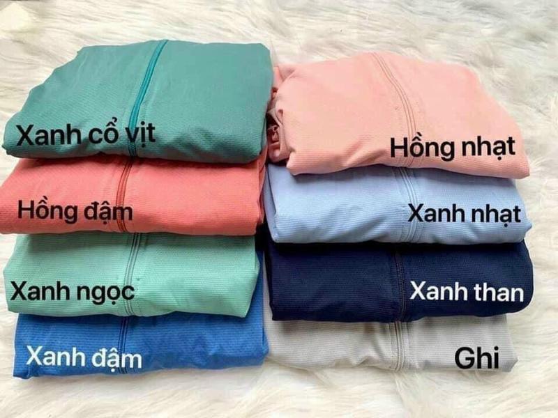 ÁO CHỐNG NẮNG NỮ 1 LỚP VẢI THÔNG HƠI THẤM HÚT MỒ HÔI 2