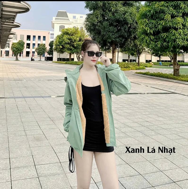 Áo khoác NỮ Lót Lông Cừu Cao Cấp Chống Thấm Nước - Women Nhung Voi Jacket Top 7