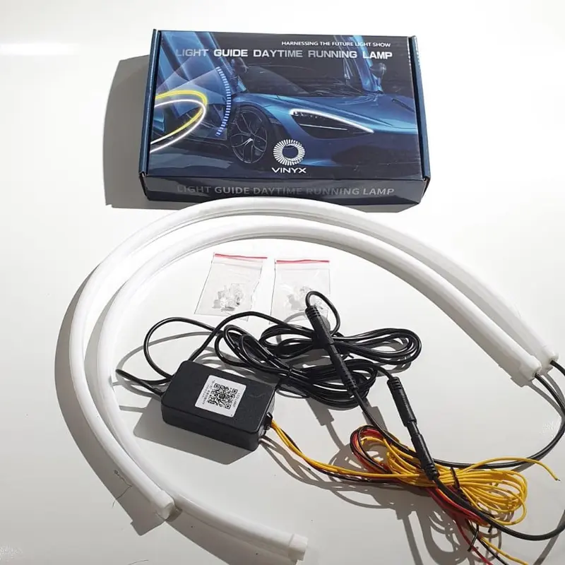 Lampu LED DRL Alis Flexibel WRGB APP 30 60 cm Welcome + RGB Matrix Mobil Motor Vinyx 30cm 60cm Selang Sein 2