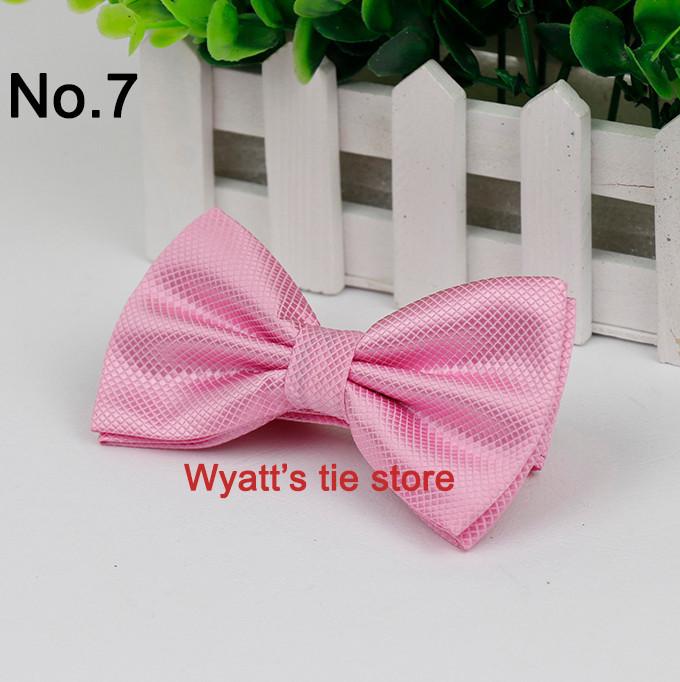 Product Introduction of $ Bow Tie Men's Polyester Jacquard Bow Tie Hidden Check Fine Texture Bow Tie Korean Style British Wedding Bow Tie 7
