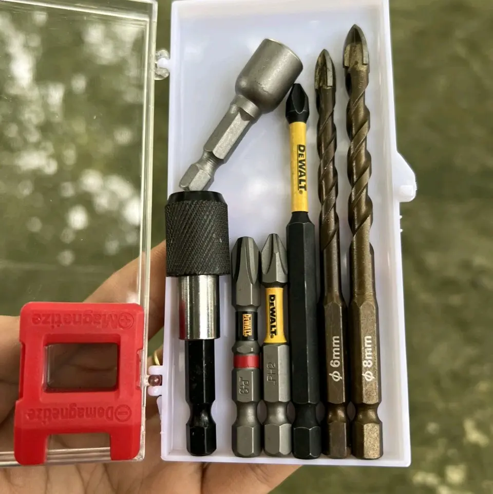 Combo mũi khoan 6li,8li và mũi vít xịn set 10