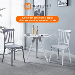 Homedoki Kursi Makan / Kursi Plastik / Kursi Cafe / Kursi Resto / Bangku Makan Chairs