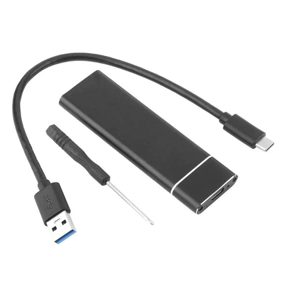 Vỏ Ổ cứng SSD M.2, Hộp đựng USB 3.1 sang M.2 NGFF SSD, Vỏ SSD, Hộp đựng bên ngoài SATA
