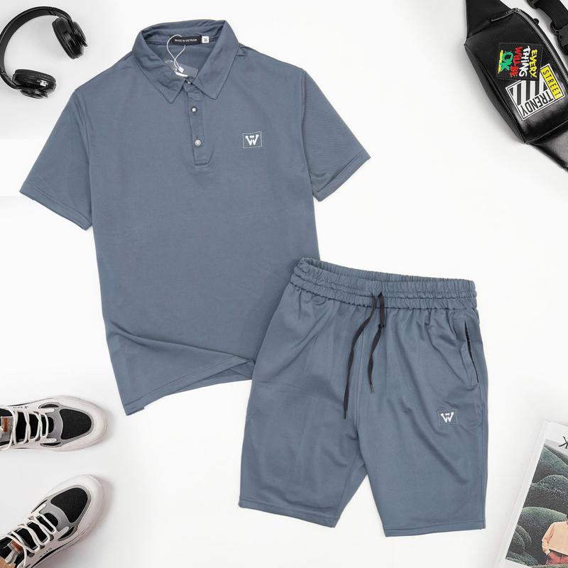 Bộ quần áo thể thao Nam Chất poly cá sấu Trẻ trung năng động mẫu mới 2025 Cotton Sport Thun Tập Gym Chạy Bộ Top