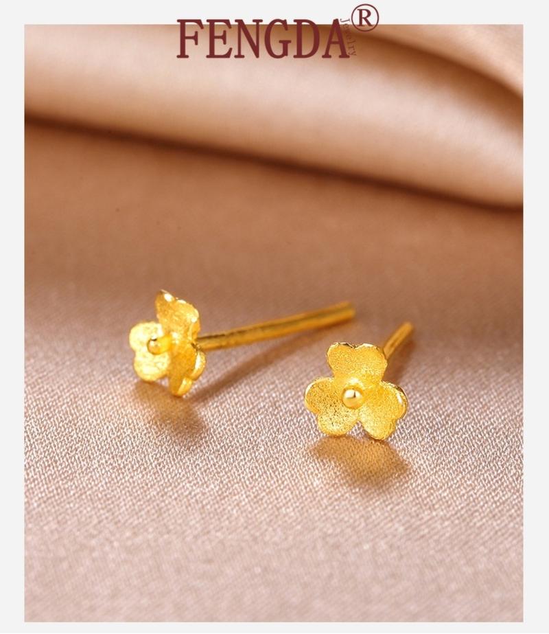Product Introduction of Cod Small Flower Stud Earrings Simple Special-Interest Design Mini Small Flowers Earrings  MLER508 Gold 20