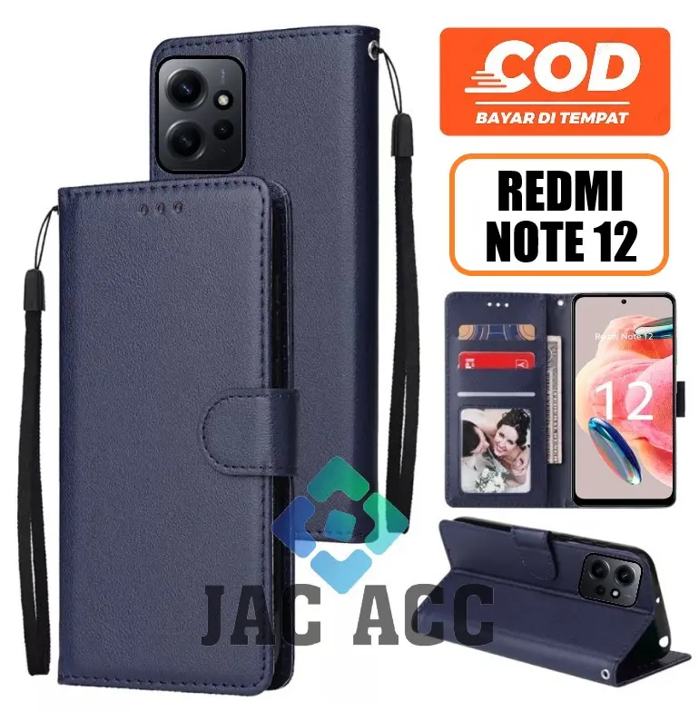 DOMPET HP PREMIUM UNTUK XIAOMI REDMI NOTE 12 NEW LEATHER FLIP CASE PREMIUM UNTUK XIAOMI REDMI NOTE 12 NEW 2023 2