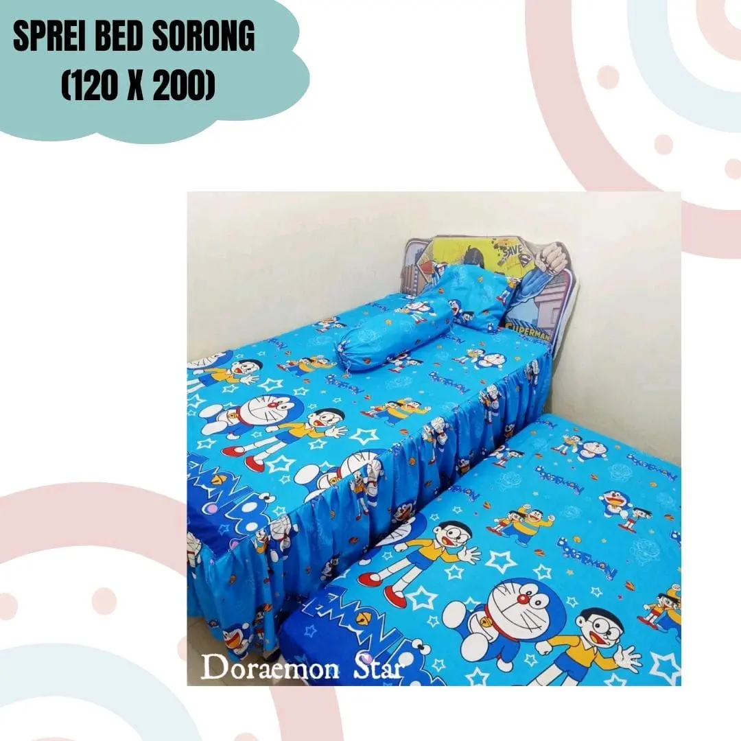 SPREI BED SORONG ANAK SPREI SORONG 2IN1 SPREI KASUR SORONG