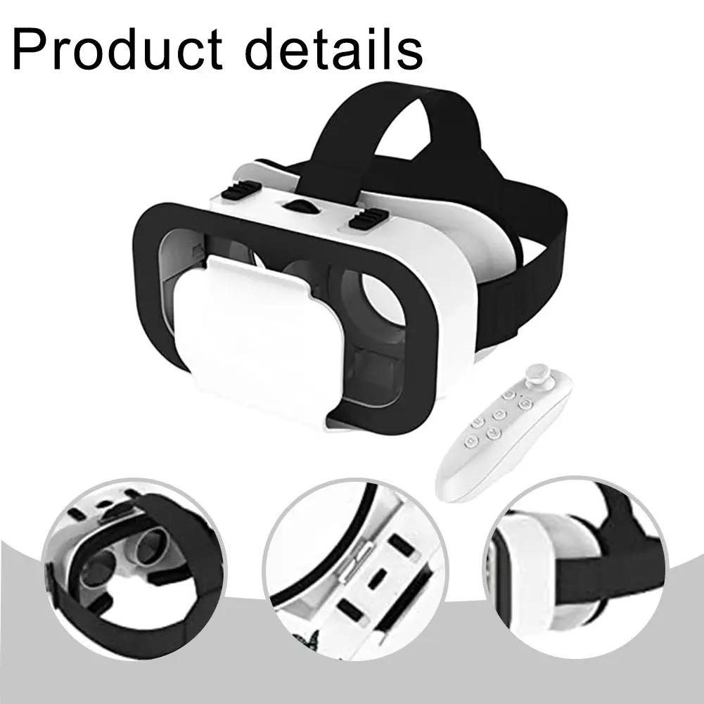 Immersive VR Headset for iPhone & for Android: Adjustable Lenses & Comfort! Smartphone Wearable Device Virtual