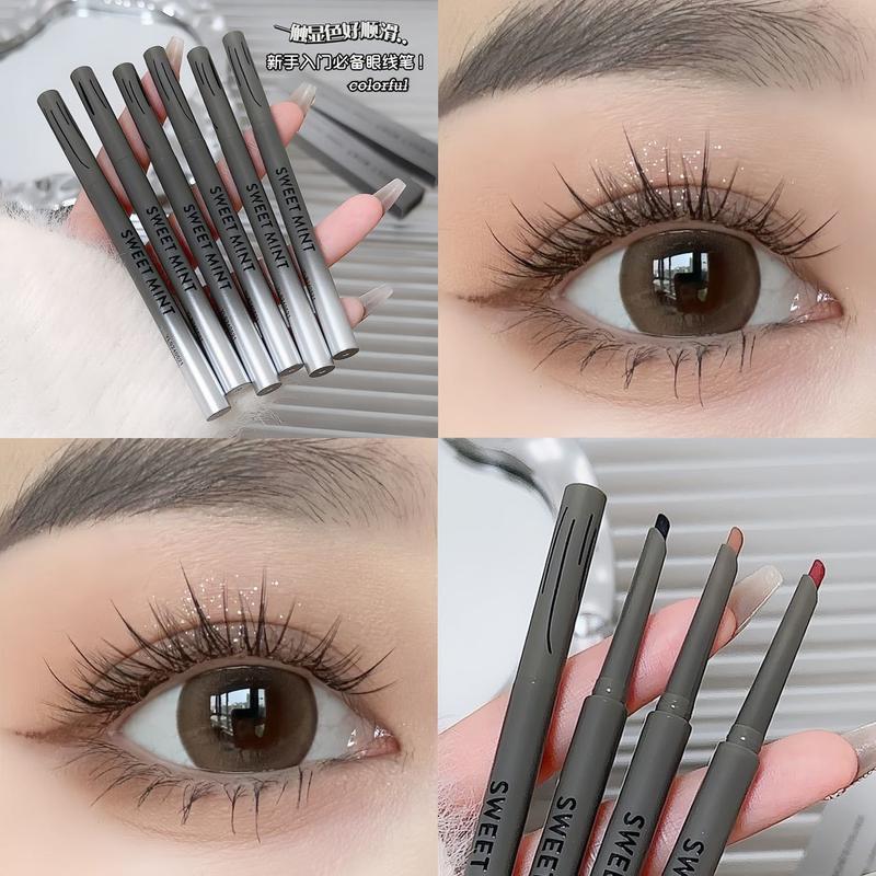 Product Introduction of SWEET MINT Machete Eyeliner Pen Long lasting Waterproof Sweatproof Not easy to smudge Outline down to shadow aegyo sal pen Lipliner Makeup Cosmetic 2