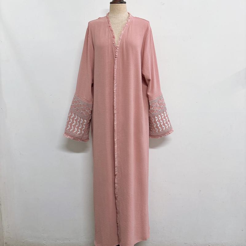 Product Introduction of Minimally embroidered cardigan with beard dress lace 20