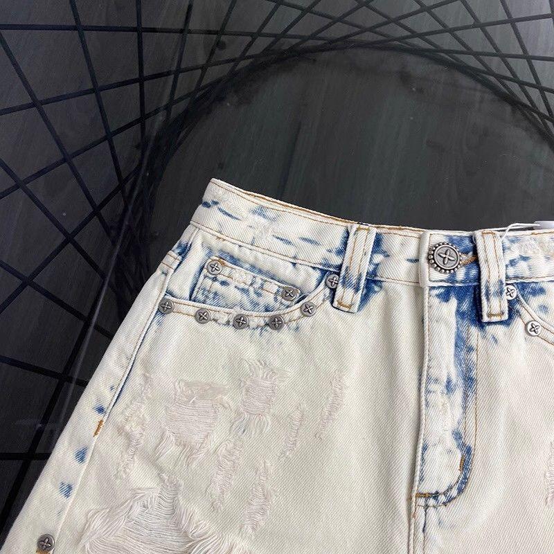 Product Introduction of Quần Short Rách, Cạp Cao, Phong Cách Mỹ, Giặt Nặng Rock, Thời Trang, Quần Jean Rách Sờn, Xu Hướng Mùa Hè 2024 10