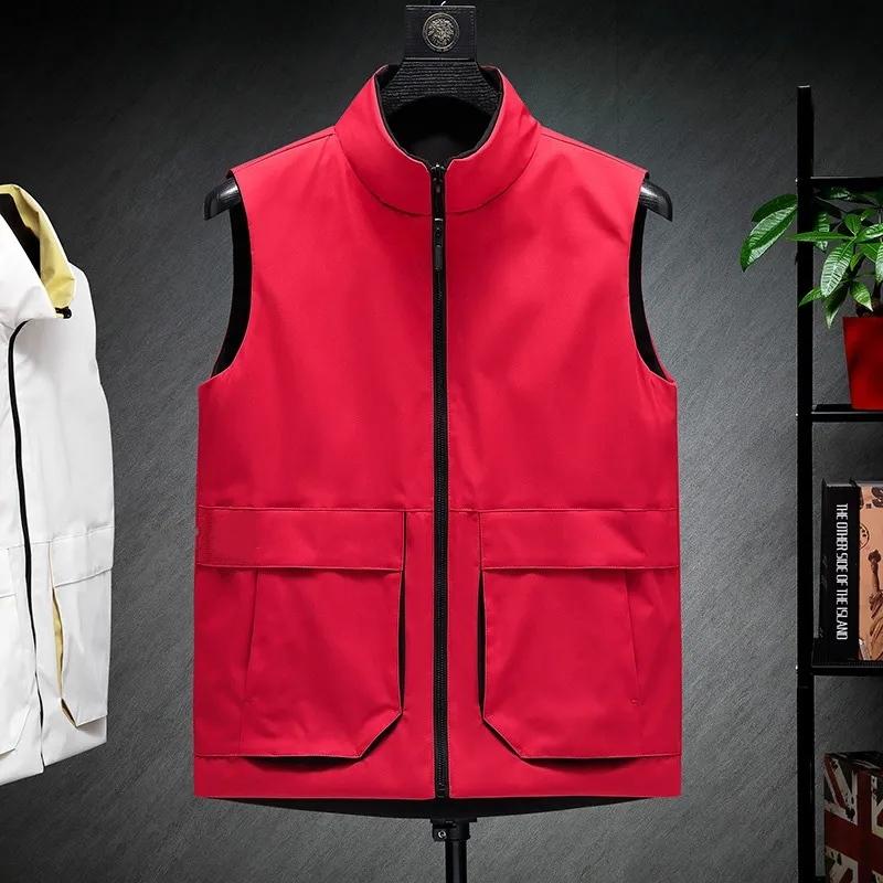 rompi & gilet Rompi casual model bolak balik, Rompi keren pria, Rompi pria terbaru Outdoor Wanita bisa dicuci dengan mesin rm polos coklat Hitam warna hitam Motor Parasut Motor Parasut warna lain 3