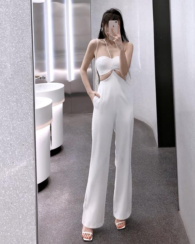 Jumpsuit cách điệu cúp ngực quần dáng xuông (có mút) Nữ Women 6