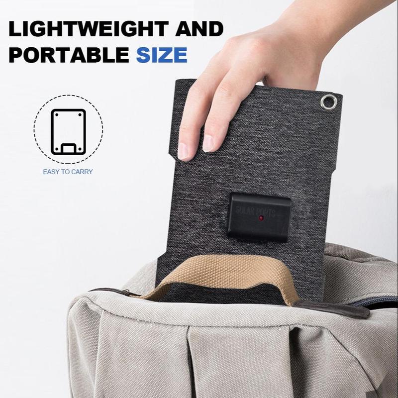 30W Solar Charger, 1pc Foldable Solar Panel with USB Cable, Waterproof & Durable Solar Power System, Portable Solar Charger for Outdoor Adventure, Camping, Hiking & Travel 3