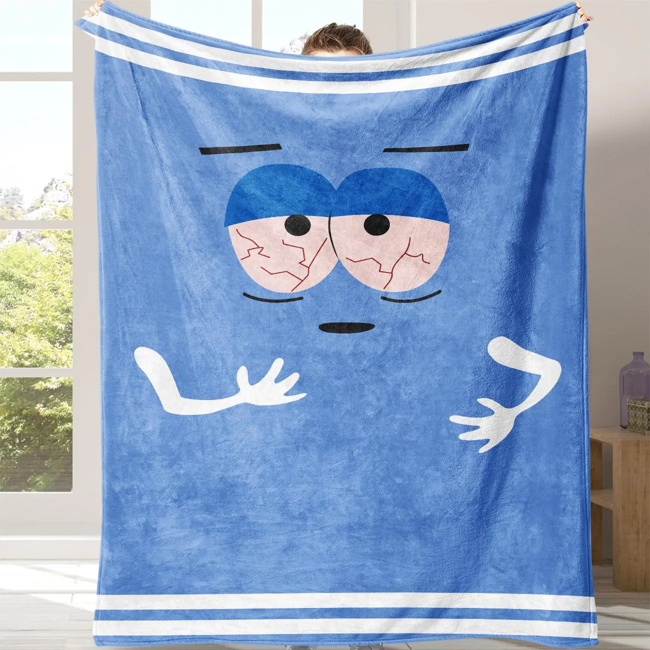 Cartoon Pattern Soft Comfortable Blanket, Portable Warm Throw & Air-conditioned Room Blanket, Warm Nap Blanket for Home Office Travel